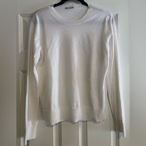 Vineyard Vines Cashmere Ivory Crewneck Sweater, size Large